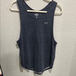 Hollister Blue Tank Top Classic Crew Neck